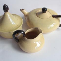 Théière sucrier crémier céramique Dieulefit poteries Haute Provence