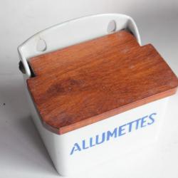 Boîte allumettes vintage céramique Badonviller France