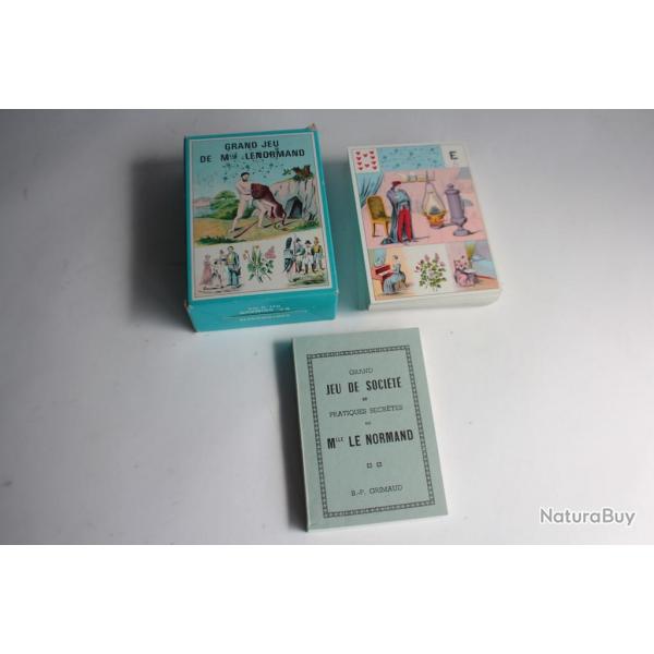Grand jeu de Mlle Lenormand 54 cartes Tarot divinatoire B.P. Grimaud