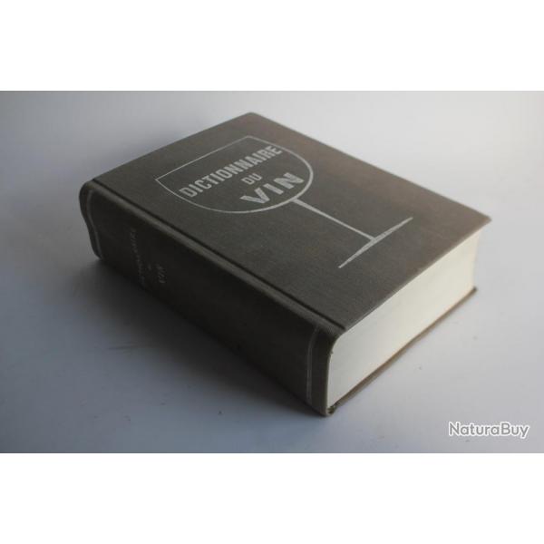 Livre Dictionnaire du vin dition refondue d'Edouard Fret 1962