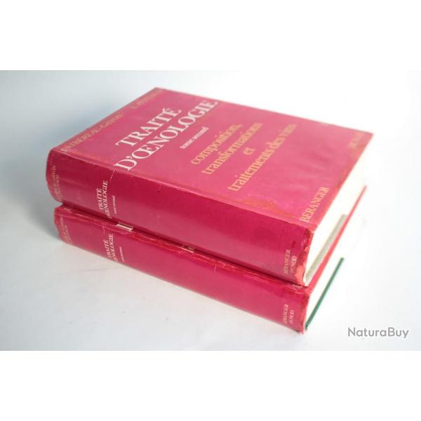 Livre Trait D'oenologie tome 1-2 Ribreau-Gayon E. Peynaud 1964