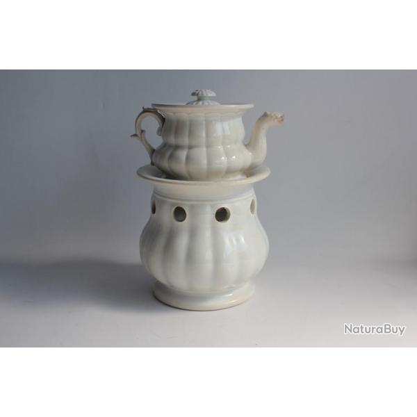 Tisanire faence Creil Montereau XIXe sicle