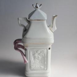 Tisanière porcelaine lithophanie XIXe siècle