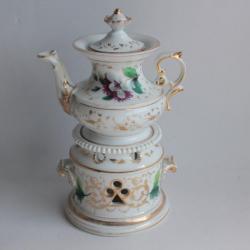 Tisanière porcelaine XIXe siècle