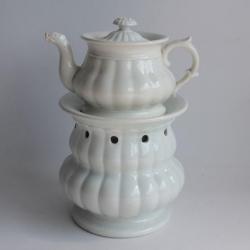 Tisanière faïence Creil Montereau XIXe siècle