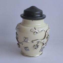 Pot à tabac ou thé Faïence de Langeais XIXe siècle