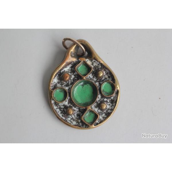 Pendentif laiton maill ST LUC design moderniste