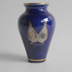 Vase Faïence bleu et or Henry III