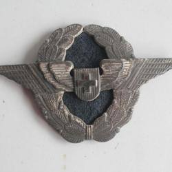 Insigne Aviation pilote d'avion Capitaine Suisse 1950