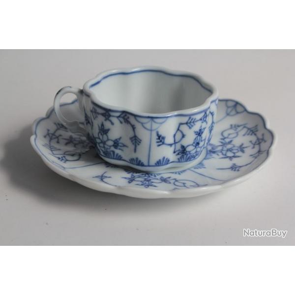 Tasse  moka porcelaine allemande Schosser & Garten