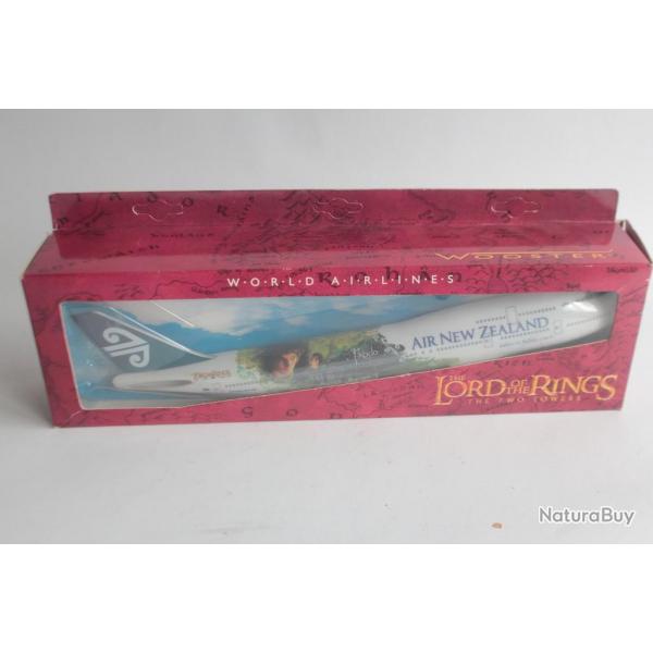 Maquette Avion Wooster air new zealand B747-400 seigneur des anneaux
