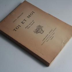 Livre Toi et Moi Paul Géraldy Pierre Laprade 1924