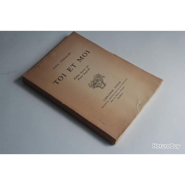 Livre Toi et Moi Paul Graldy Pierre Laprade 1924