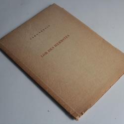 Livre Lob des herbstes Carl Seelig 1945