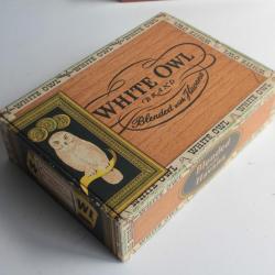 Boîte à Cigare bois white owl brand havana