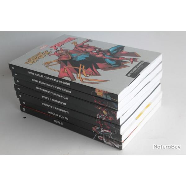 Lot 7 volumes comics Marvel les grandes alliances