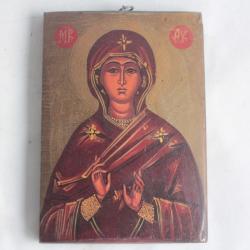 Icône orthodoxe peinte Vierge