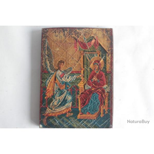 Icne orthodoxe peinte Annonciation Marie ange Gabriel