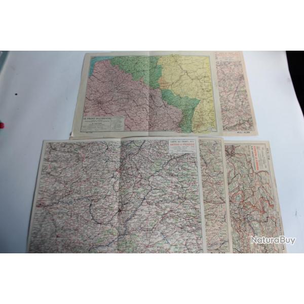 Lot Cartes du front occidental guerre 1914-1918 A. Hatier