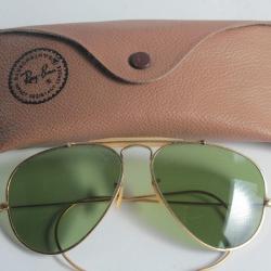 RAY-BAN Lunettes de soleil aviateur 58-16 vintage