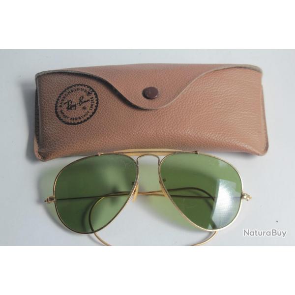 RAY-BAN Lunettes de soleil aviateur 58-16 vintage