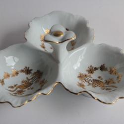 Plat mendiant porcelaine Bareuther Allemagne