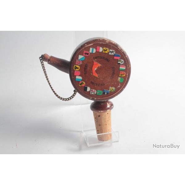 Bouchon  systme bote  musique bois Art Populaire Suisse