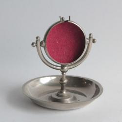 Porte montre de gousset en métal argenté