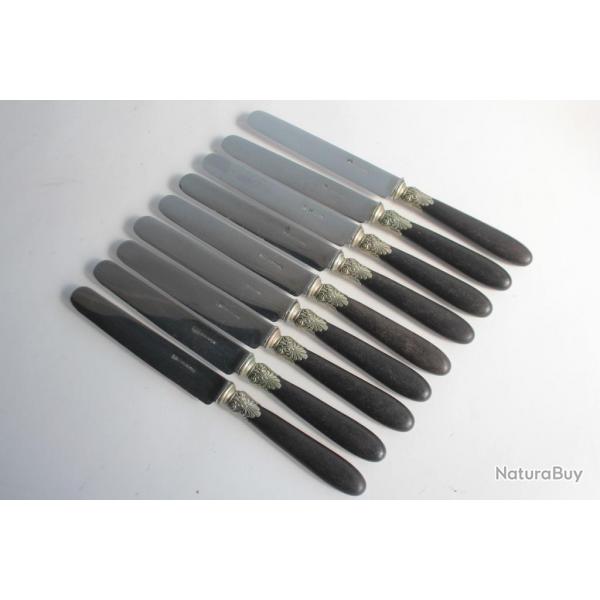 9 Couteaux Lecoultre fin XIXe siècle