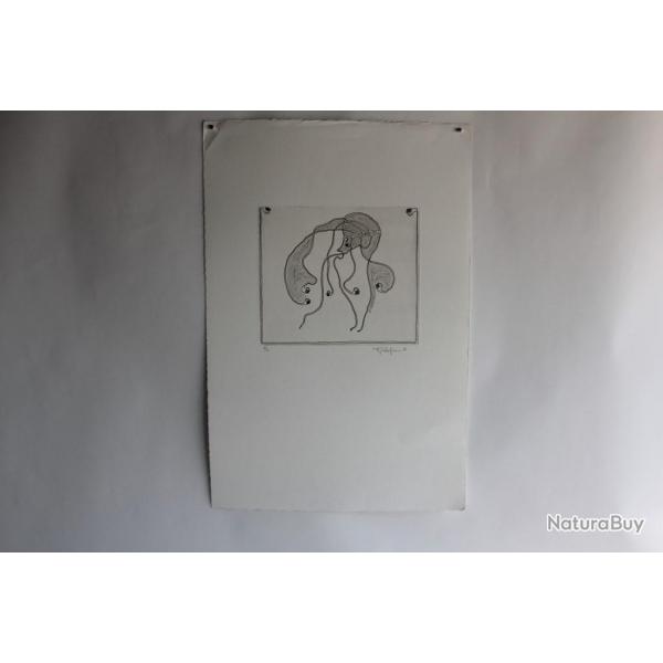 Lithographie originale A. Gallopini 1978