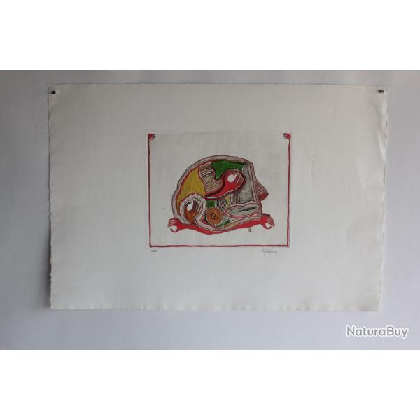 Lithographie originale A. Gallopini 1977