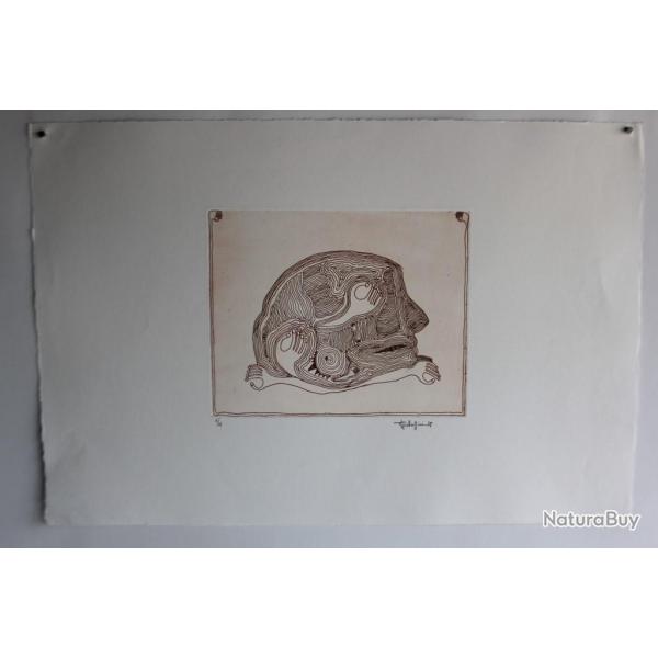 Lithographie originale A. Gallopini 1977