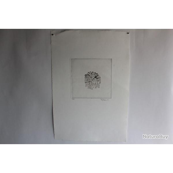 Lithographie originale A. Gallopini 1977