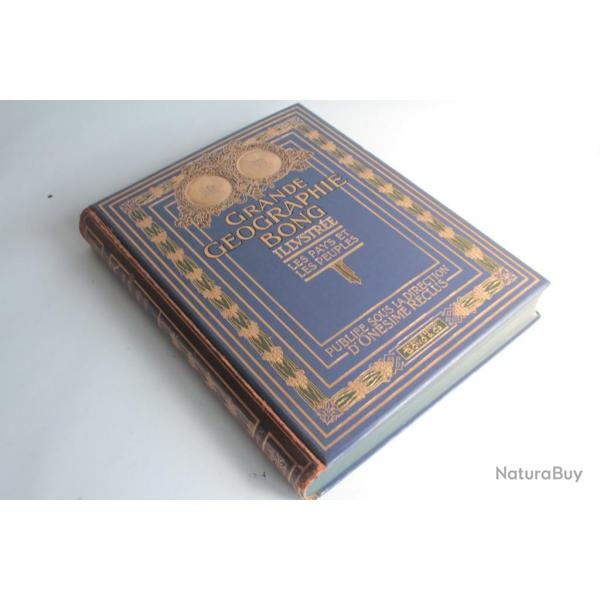 Livre Grande Geographie Bong illustre Onsime Reclus Tome V 1914