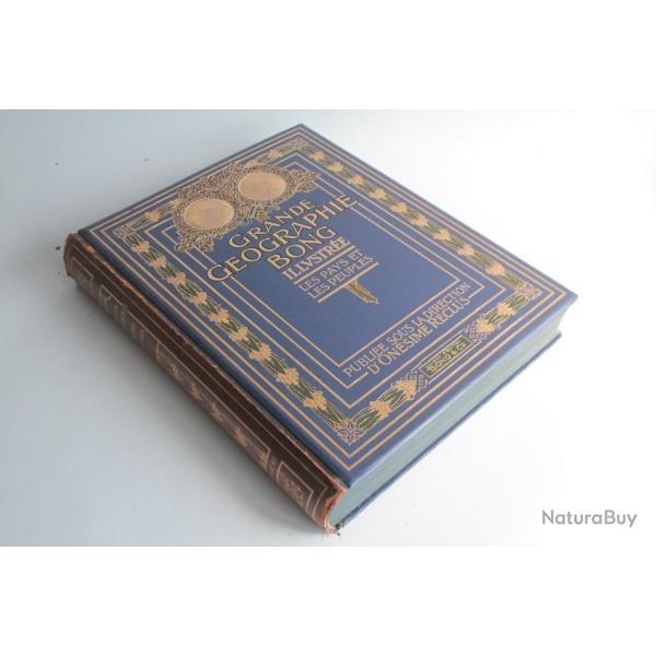 Livre Grande Geographie Bong illustre Onsime Reclus Tome III 1913
