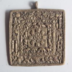 Ancienne amulette bouddhiste Srid-Pa Ho Tibet