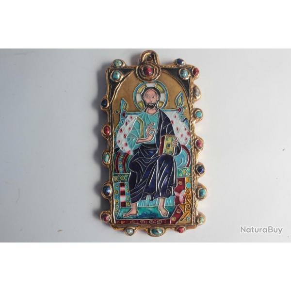 Marc ROUSSEL Icne Christ cramique Vallauris