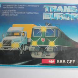Jeu de société Trans-Europe Transports marchandises  Trains SBB CFF
