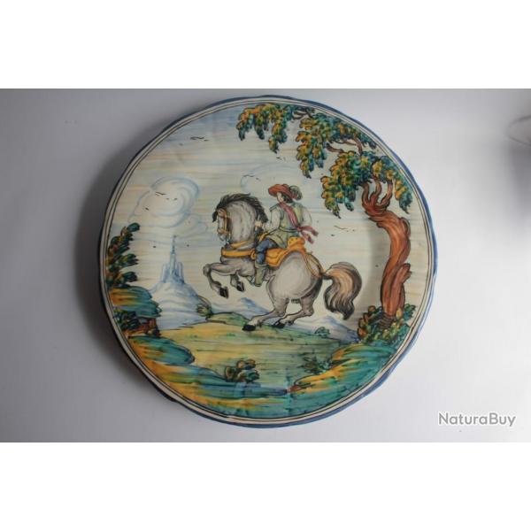 Assiette cramique Cavalier Talvera Espagne