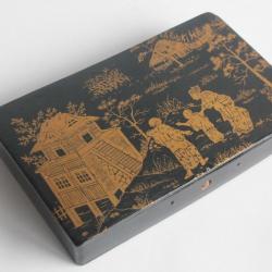 Boîte laquée campagne japonaise Napoléon III