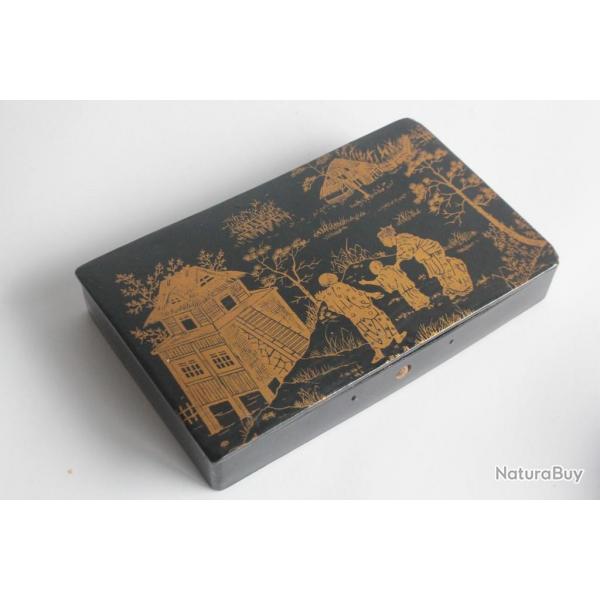 Bote laque campagne japonaise Napolon III