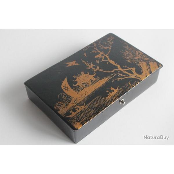 Bote laque Oiseau Napolon III