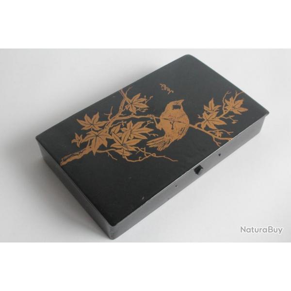 Bote laque Oiseau Napolon III