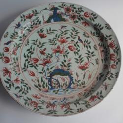 Plat faïence Delft XVIIIe siècle