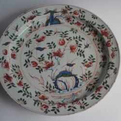 Plat faïence Delft XVIIIe siècle