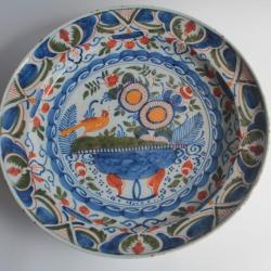 Plat faïence Delft XVIIIe siècle
