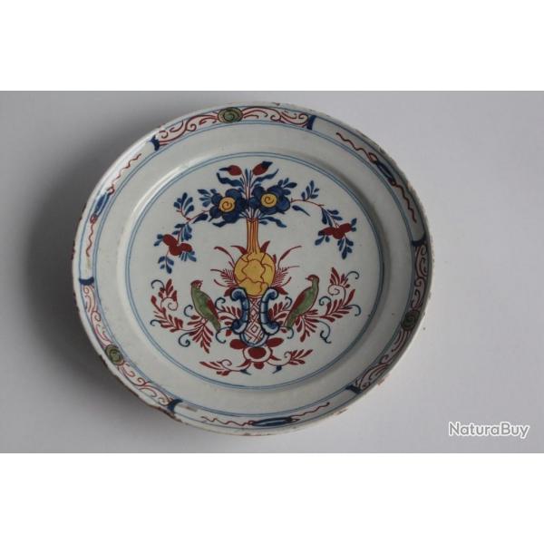 Assiette faence Delft XVIIIe sicle