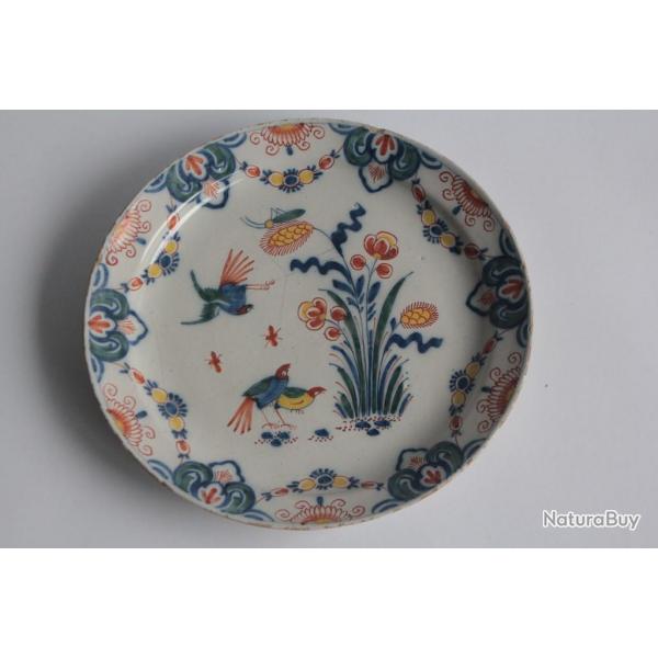 Assiette faence Delft XVIIIe sicle
