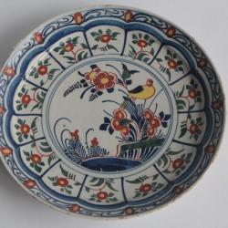 Assiette faïence Delft XVIIIe siècle