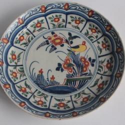Assiette faïence Delft XVIIIe siècle
